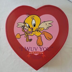 Vtg Tweety Bird Cupid Heart Box Looney Tunes ONLY